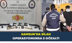 Samsun’da silah operasyonunda 2 gözaltı