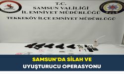 Samsun’da silah ve uyuşturucu operasyonu