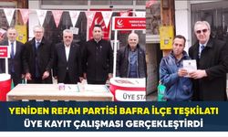 Yeniden Refah Partisi Bafra İlçe Teşkilatı Üye Kayıt Çalışması Gerçekleştirdi