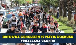 Bafra’da Gençlerin 19 Mayıs Coşkusu Pedallara Yansıdı