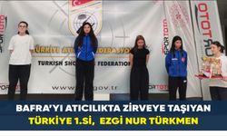 Bafra’yı Atıcılıkta Zirveye Taşıyan Türkiye 1.si: Ezgi Nur Türkmen