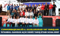 Cumhurbaşkanlığı 6. Uluslararası Yat Yarışları İstanbul-Samsun Açık Deniz Yarış Etabı sona erdi