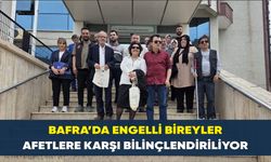 Bafra Öğretmenevinde engelliler için afet farkındalık Eğitimi
