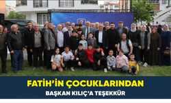 Fatih’in Çocuklarından Başkan Kılıç’a Teşekkür