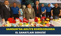 Samsun’da adliye koridorunda el sanatları sergisi