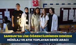 Samsun’da lise öğrencilerinden denizde müsilaj ve atık toplayan deniz aracı