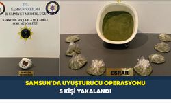 Samsun’da uyuşturucu operasyonu: 5 kişi yakalandı