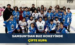Samsun’dan buz hokeyinde çifte kupa