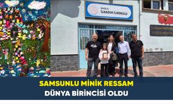 Samsunlu minik ressam dünya birincisi oldu