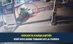 Sokakta karşılaştığı eski kocasını tabancayla vurdu