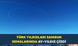 Türk Yıldızları Samsun semalarında ay-yıldız çizdi