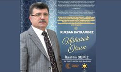 AK PARTİ BAFRA İLÇE BAŞKANI İBRAHİM SEMİZ’İN KURBAN BAYRAMI TEBRİK MESAJI