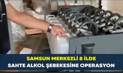Samsun merkezli 8 ilde sahte alkol şebekesine operasyon