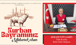 Türk Kızılay Bafra Şube Başkanı, Şerafettin ŞAHİN'den Kurban Bayramı Mesajı