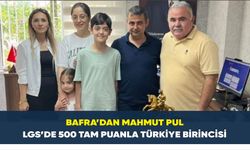 Bafra’dan Mahmut Pul LGS’de 500 Tam Puanla Türkiye Birincisi