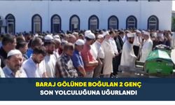Vezirköprü'de baraj gölünde boğulan 2 genç son yolculuğuna uğurlandı