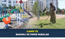 Canik’te bakımlı ve temiz parklar