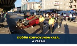 Samsun’da düğün konvoyunda kaza: 4 yaralı