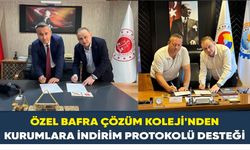 Özel Bafra Çözüm Koleji'nden Kurumlara İndirim Protokolü Desteği