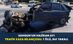 Samsun’un haziran ayı trafik kaza bilançosu: 1 ölü, 841 yaralı