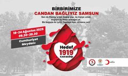 Kızılay’dan Samsun’da kan bağışı kampanyası: Hedef 1919 ünite
