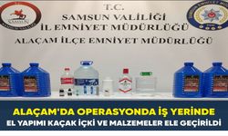 Alaçam'da İş Yerine Operasyon