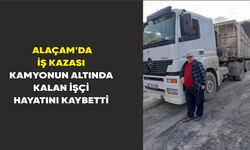 Alaçam'da kamyonun altında kalan işçi hayatını kaybetti