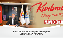 Bafra TSO Başkanı Kocabaş'tan Kurban Bayramı Kutlaması