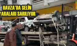 Havza'da selin yaraları sarılıyor: Hurdaya dönen araçlar kaldırılıyor