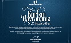 Basın İlan Kurumu Genel Müdürü Abdulkadir Çay'ın bayram tebriği