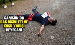 Samsun'da dağ bisikleti ve koşu yarışı heyecanı