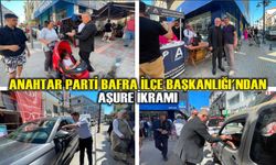 Anahtar Parti Bafra İlçe Başkanlığı'ndan Aşure İkramı