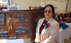 Samsun'da Atık deriler sanat eserine dönüştü,