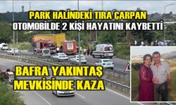 Bafra Yakıntaş Mevkisinde kaza;  2 kişi hayatını kaybetti