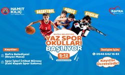 BAFRA'DA ÜCRETSİZ YAZ SPOR OKULLARI İÇİN KAYIT ZAMANI BAŞLADI