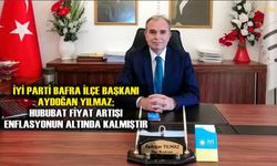 İyi Parti Bafra İlçe Başkanı Aydoğan Yılmaz; hububat fiyat artışı enflasyonun altında kalmıştır