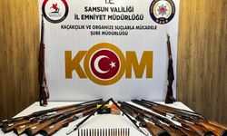 Atakum'da kaçak silah operasyonu