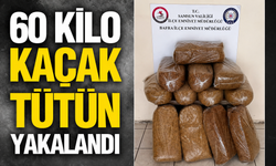 Bafra'da 60 kilo kaçak tütün ele geçirildi