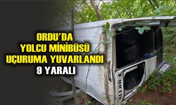 Ordu'da yolcu minibüsü uçuruma yuvarlandı: 9 yaralı