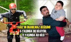 Yağız'ın inanılmaz değişimi: 5 yaşında 90 kiloydu, 11 yaşında 40 kilo