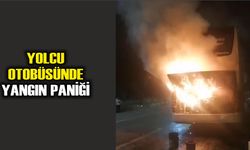 Yolcu otobüsünde yangın paniği