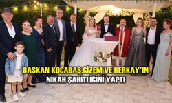Başkan Kocabaş,Gizem ve Berkay'ın Nikah Şahitliğini Yaptı