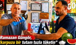 20 Yıllık Manav Ramazan Güngör'den Vatandaşlara Tavsiye: "Karpuzu Bir Tutam Tuzla Deneyin"