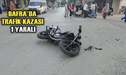 Bafra'da trafik kazası: 1 yaralı
