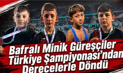 Bafralı Minik Güreşçiler Türkiye Şampiyonası’ndan Derecelerle Döndü