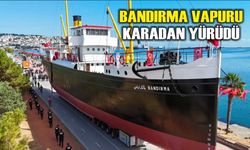 Bandırma Vapuru karadan yürütülerek yeni yerine taşındı