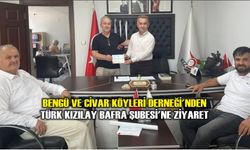 Bengü ve Civar Köyleri Derneği'nden Türk Kızılay Bafra Şubesi'ne Ziyaret