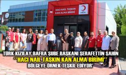 Türk Kızılay Bafra Şube Başkanı  Şerafettin Şahin: "Bafra'daki Kan Alma Birimi Bölgeye Örnek Teşkil Ediyor''