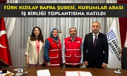 Türk Kızılay Bafra Şubesi, Kurumlar Arası İş Birliği Toplantısına Katıldı