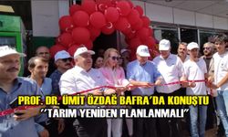 PROF. DR. ÜMİT ÖZDAĞ BAFRA'DA KONUŞTU  ''TARIM YENİDEN PLANLANMALI"
